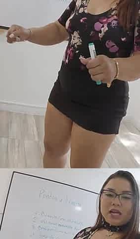 Fucking in Class Living Room with a Student's Father