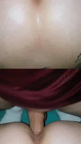Plump butt mother i'd like to fuck taking large jock pov