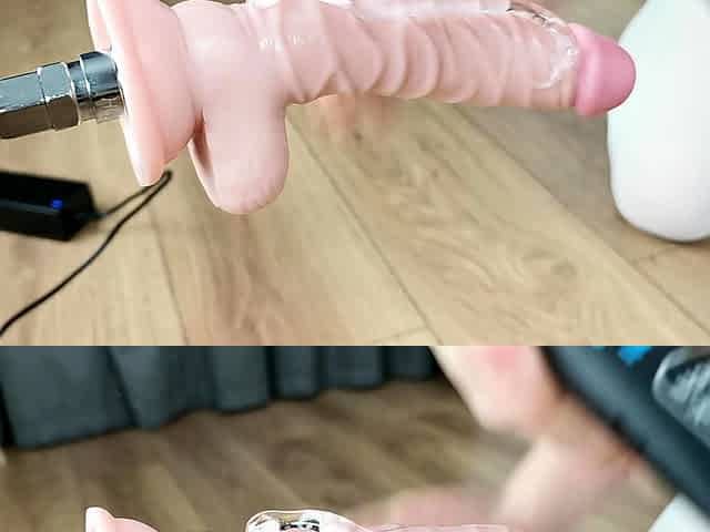 Rough masturbation dildo toys brunette ass solo teen