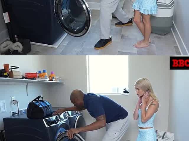 Emma Rosie Implores Handyman For His Biggest Ebony Tool