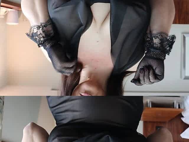 Titty Tease and Play - Sheer Dress and Gloves