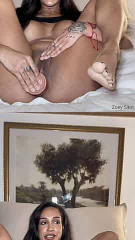 hot tattooed ebony is so horny and needs to cum