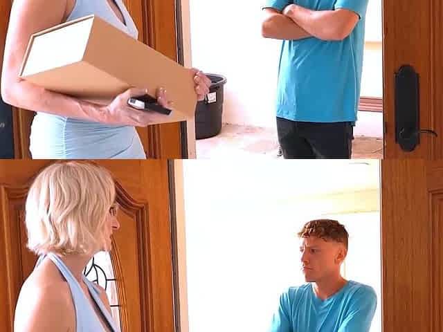 GILF Morgan Shipley Blows Fucks at Doorway