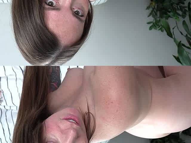 Pink vulva close up of sensual brunette getting kinky