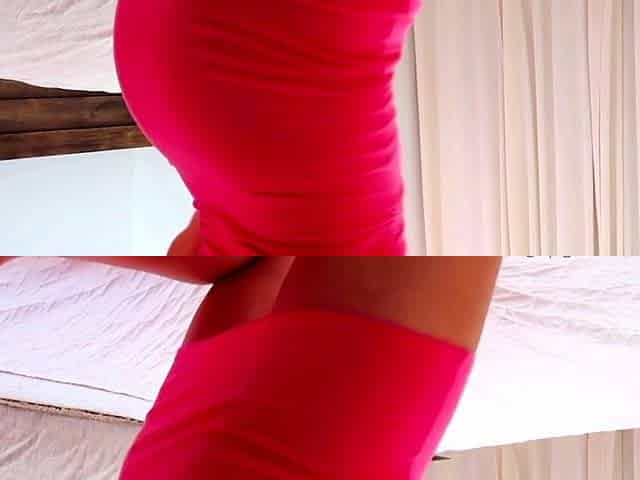 Horny amateur CD ass toying