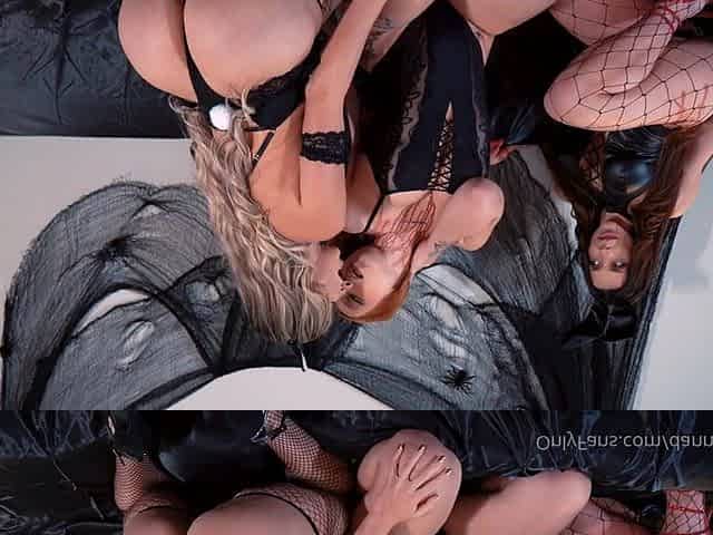 Spicy lesbians sex orgy thrilling adult scene