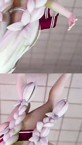 [mmd] Vicious-wigglewiggle Young Girl Bunny Girl Student Dress Miniskirt
