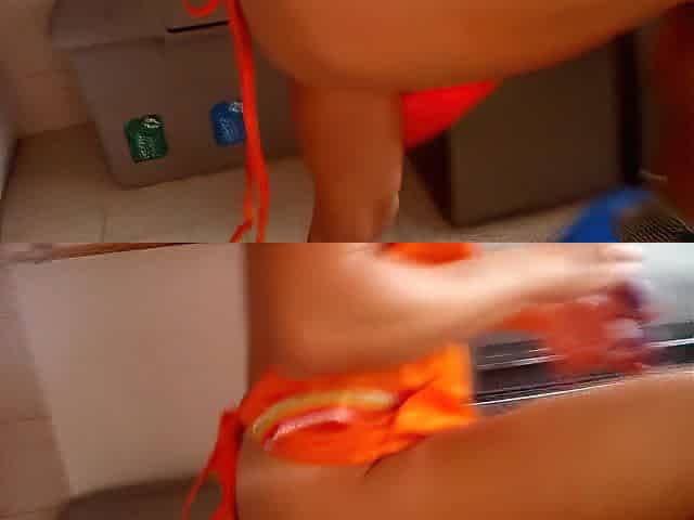 Playing in the kitchen