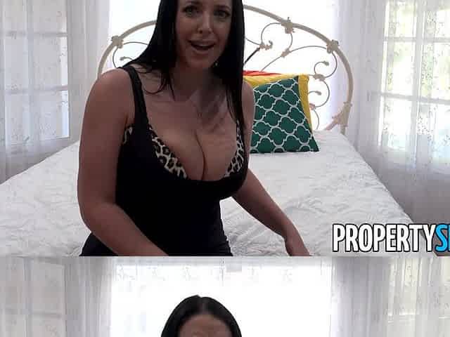Busty real estate agent Angela White really wants cock