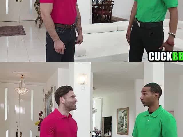 Cuck Brings Ebony Dude Home To Screw His Wife