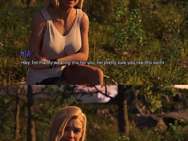 Fates Determination: Hot Blonde Girl, POV Blowjob in the Woods - Episode 1