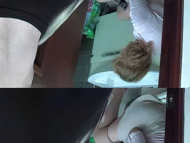 Mature mom takes a piss on the toilet and gets interrupted by her stepson for a fuck