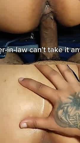 Sucks Her Stepbrother-in-law's Cock Next to Her Stepsister. She Begs Him to Fuck Her Ass and Cum Inside