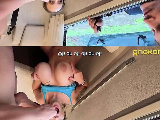 CuckoldXXX - Stranded Jennifer Mendez and her Cuckold Spouse Gets a RV Rescue