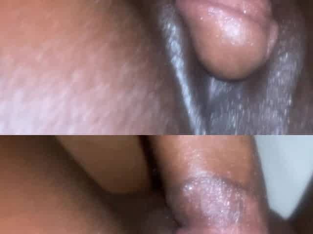Oily Ebony Grind Session Slow Wet Close-up Action