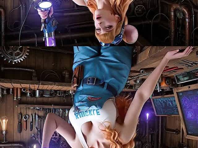 Gadget Got and Was in the Ai Cosplay of Chip and Deal