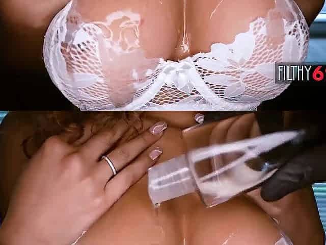 Glamorous black chick banged coarse after consummate oil treatment - Skyla Sun