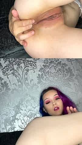 Horny amateur couple close up anal on webcam