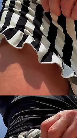 Sissy Street Walk, Hiking Trail in Pants, Lascivious Workout Shorts in Public