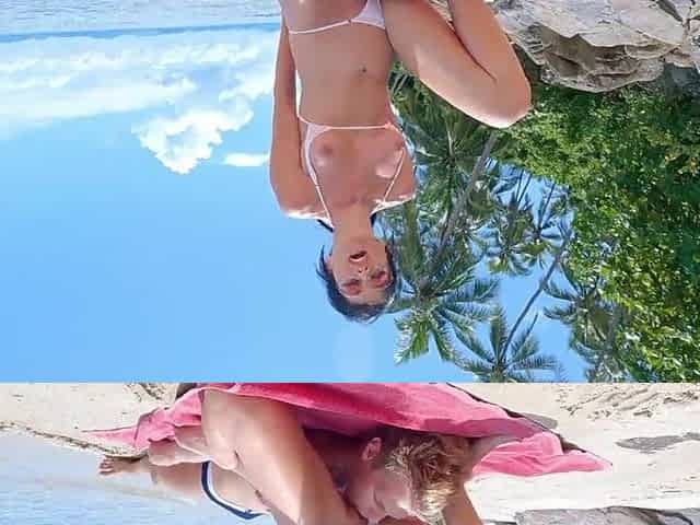 EAGER SQUIRTING AND DRIIIPING CUUUM IN PUBLIC BEACH CLIMAX