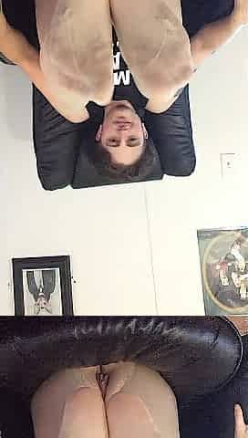 Bawdy Hose Foot Tease and Undress Off ftm