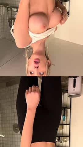 Busty blonde teen fucks a big pecker