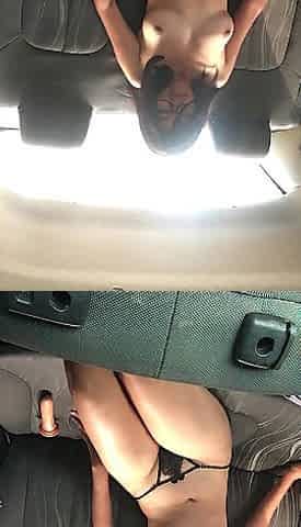 I masturbate with a huge vibrator in my spouse's car.