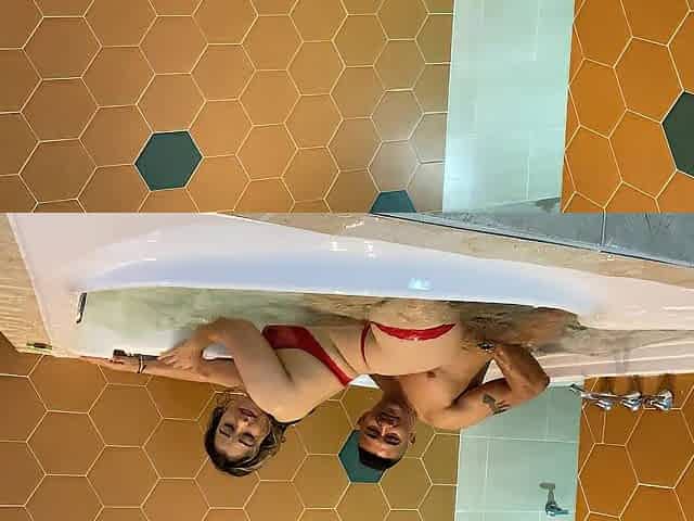 I invite my most excellent ally to the jacuzzi and we bang hard