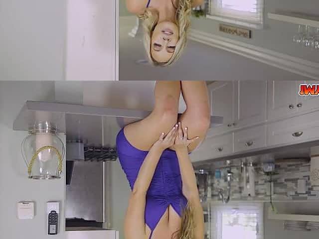 Breasty blond mother i'd like to fuck showing us her wild side even at the kitchen (Charles Dera)