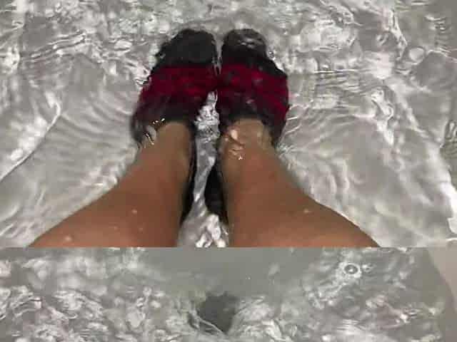 Soaked Sock Fetish in Muscular Ankle Socks