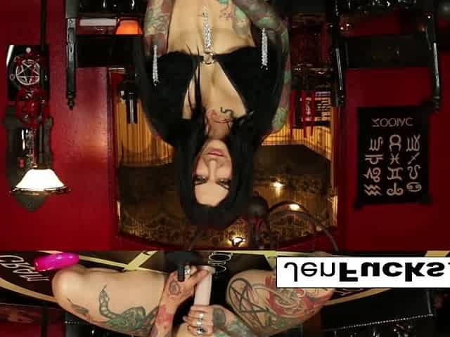 You get a Jerk Off Instructional from a sexy tattooed milf.