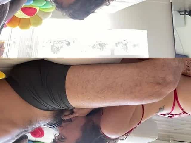Overweight Butt Lightskin rides penis