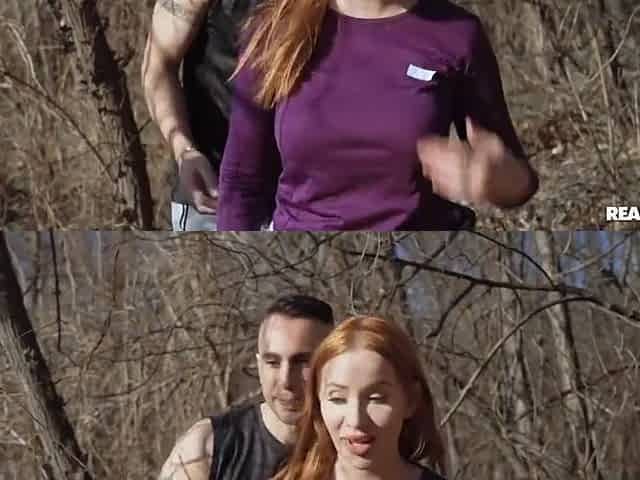 Redhead Rips Pants For Big Cock - Kiara Lord