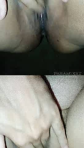 Spouse plays with my chubby cunt until I get my 1st squirt