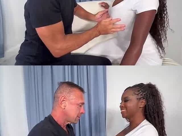Naomi Foxx And Peter Fitzwell - Delicate Strokes Two: Blacks Squirt Touch With The Masseurs Large Dick Ideal Wank