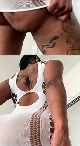 Black and round asses