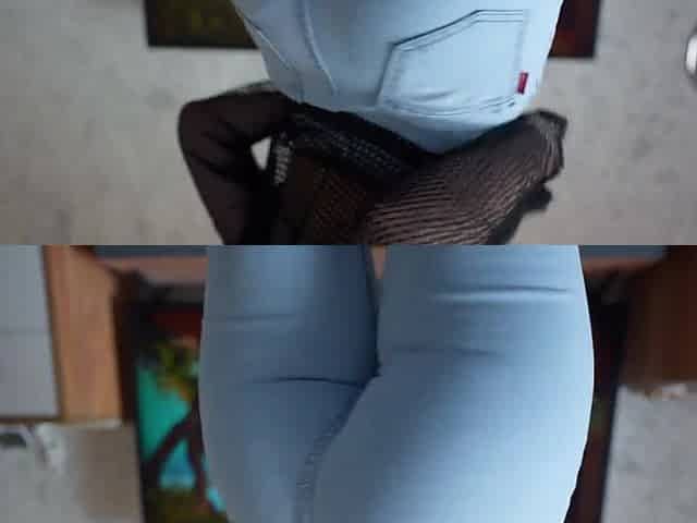 Jeans Face Sitting POV! Flawless Booty