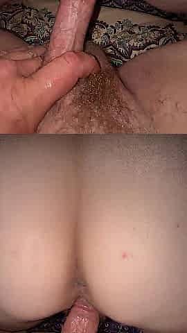 Amateur reverse cowgirl