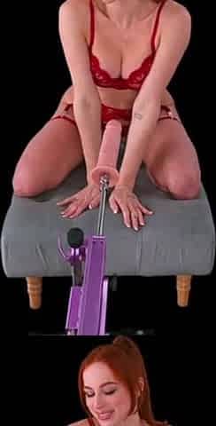 Redheaded DOXY Audrey Reid stretches her snatch with a BANG MACHINE - POV SPATIAL VR