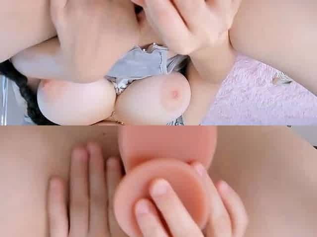 Shy asian selffuck