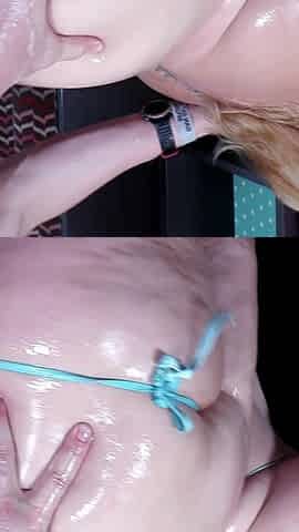 Oiled up Blonde