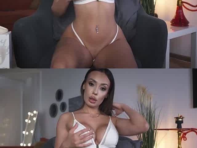 Massive squirting climax after masturbating myself with a vibrating toy - Jessi Q