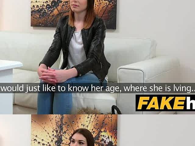 Fake Agent Hawt brunette hair model learns how to give the ideal oral-sex
