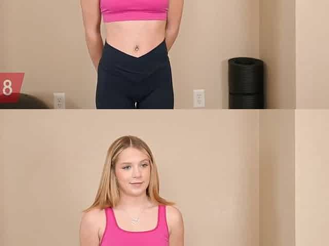 Fit18 - Becky Summer - 103lbs - I Creampie Short Blue Eye Golden-haired Teen In Leotard