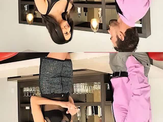 Tall Babysitter Eliza Ibarra Feels Up Her Bearded Boss