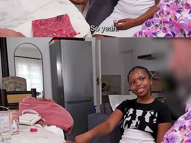 This 18YO EBONY girl came acting holy