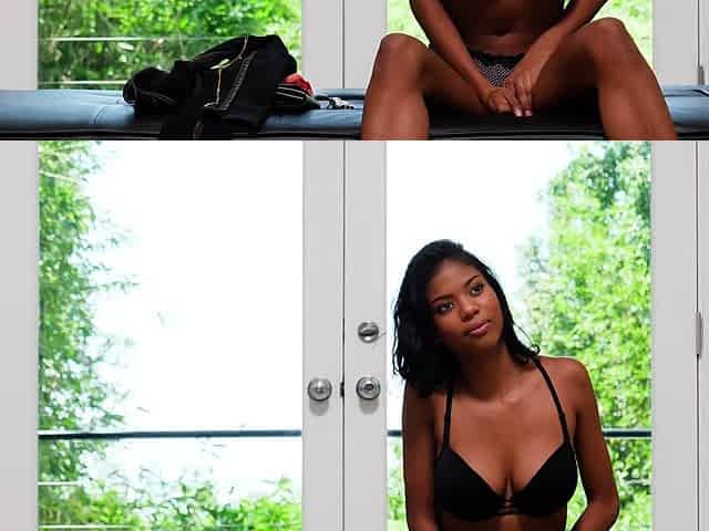 POV of black girl and her blowjob skills