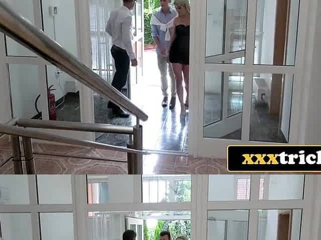 Realtor Screws Breasty Golden-haired Client as Boyfriend Checks Out Real Estate