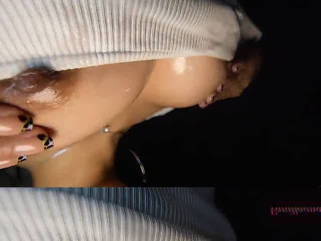 LARGE TITTIES worship and awesome sloppy ASMR oral job - vanillaandcaramel