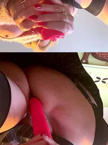 Close up pussy fingering ass toying